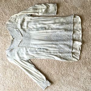 3/4 Sleeve Tunic Blouse